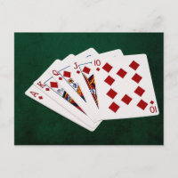 Poker Hands - Royal Flush - Diamonds Suit
