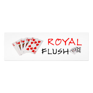 Poker Hands - Royal Flush Photo Print