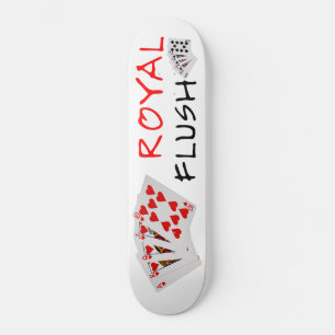 Poker Hands - Royal Flush Skateboard