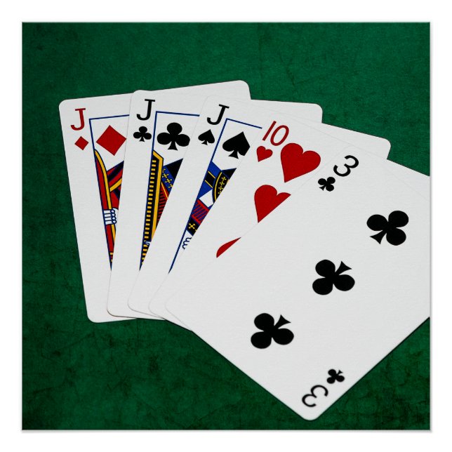 Poker Hands - Three Of A Kind - Jack Poster (Front)