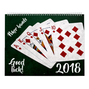 Poker Hands - unique, funny, customizable Calendar