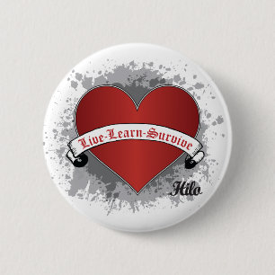 Poker Heart 2 Inch Round Button