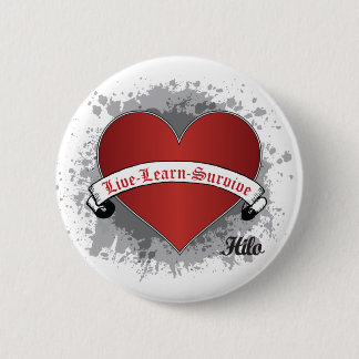 Poker Heart 2 Inch Round Button