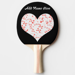 Poker Heart Flush In A Heart Add Your Name, Ping Pong Paddle