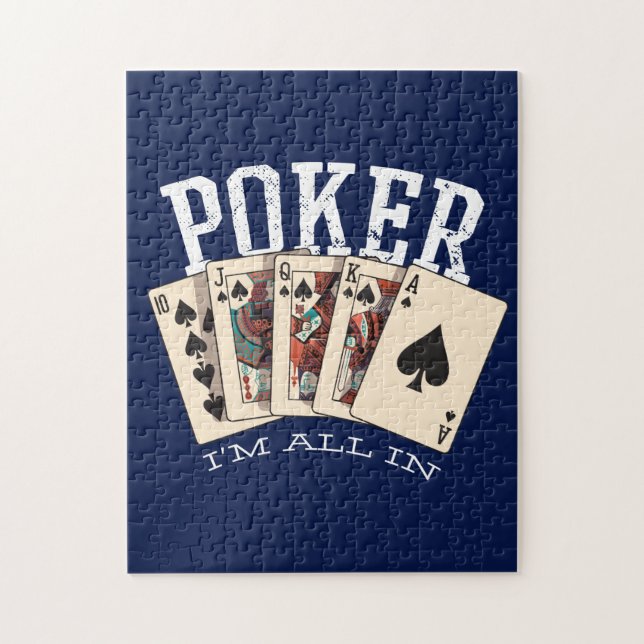 Poker Im All In Jigsaw Puzzle (Vertical)