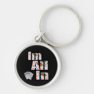 Poker Im All In, Unisex Keyring