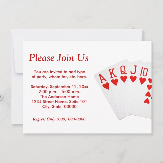 Poker Invitation (Front)