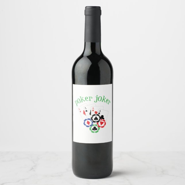 Poker Joker Wine Label (Front)