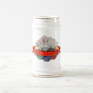 Poker King - Cards, Dices, Chips Beer Stein