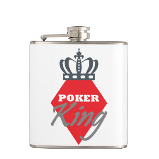 Poker King - diamond Hip Flask