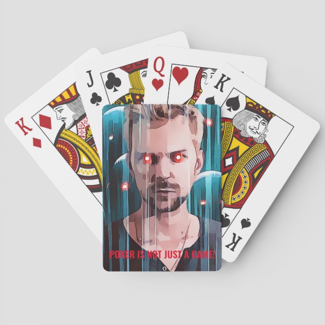 POKER N'EST PAS SEULEMENT UN JEU ! CARTES À JOUER  (dos)