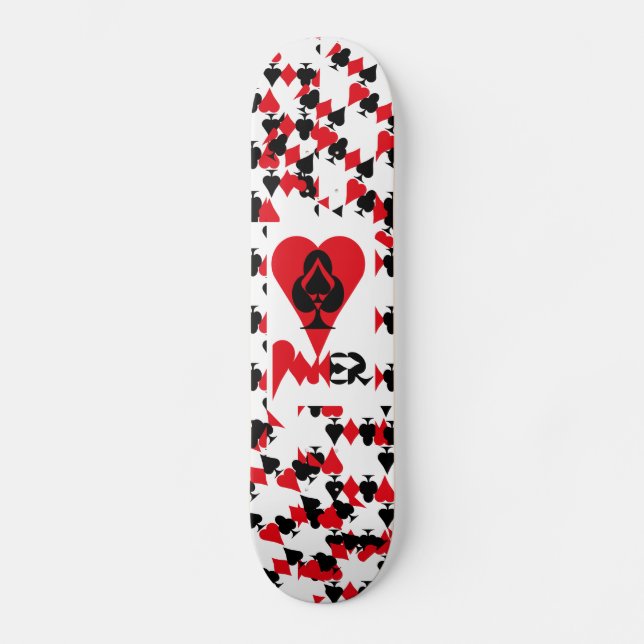 POKER NEW ORIGINAL pixelat by Masanser Skateboard (Front)