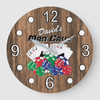Poker Night at the Man Cave on Wood