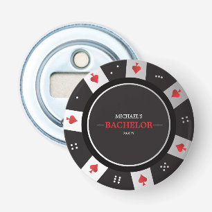 Poker Night Bachelor Party Las Vegas Casino Bottle Opener