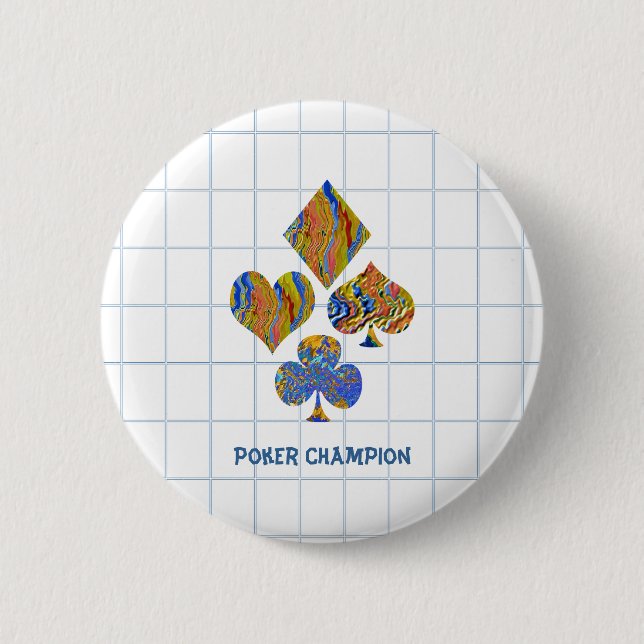 POKER Night Championship 2 Inch Round Button (Front)