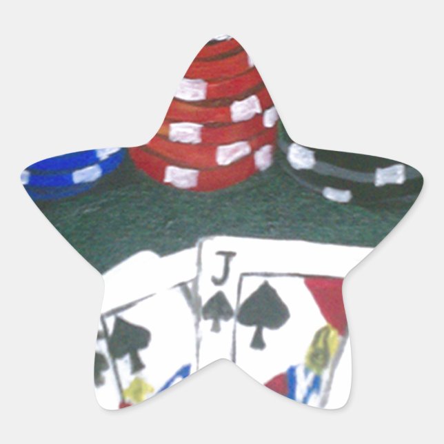 Poker Night Star Sticker (Front)