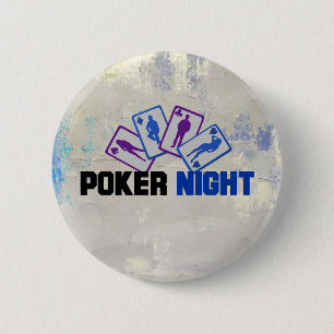 Poker Night with Playing Cards 2 Inch Round Button
