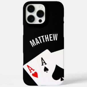 Poker Pair of Aces iPhone 16 Pro Max Case