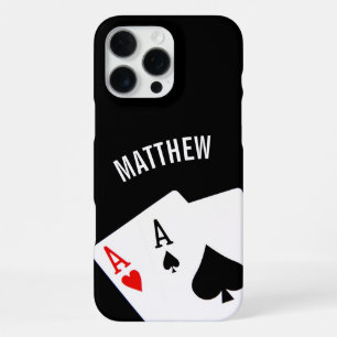 Poker Pair of Aces iPhone 16 Pro Max Case