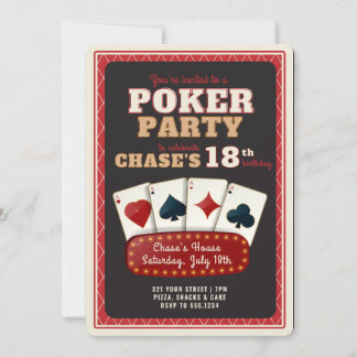 Poker Party Invitation