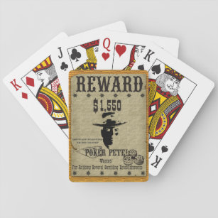 Poker Pete Reward Poster Playing Cards