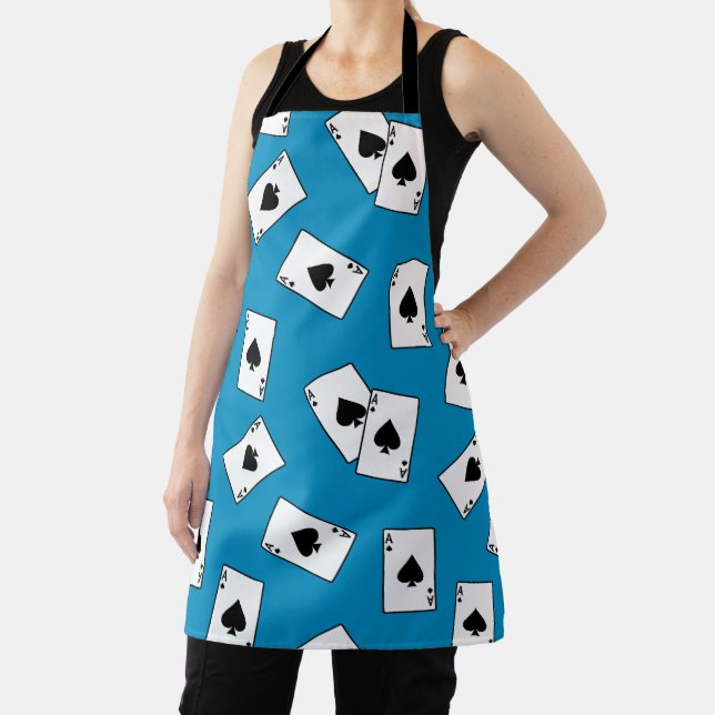 Poker Player Ace of Spades Playing Card Apron (Insitu)