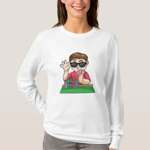 Poker player at Poker with Sunglasses T-Shirt