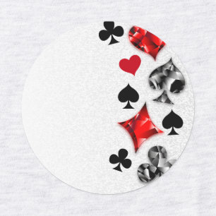 Poker Player Gambler Playing Card Suits Las Vegas