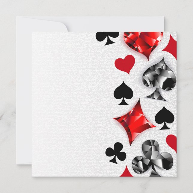 Poker Player Gambler Playing Card Suits Las Vegas (Front)