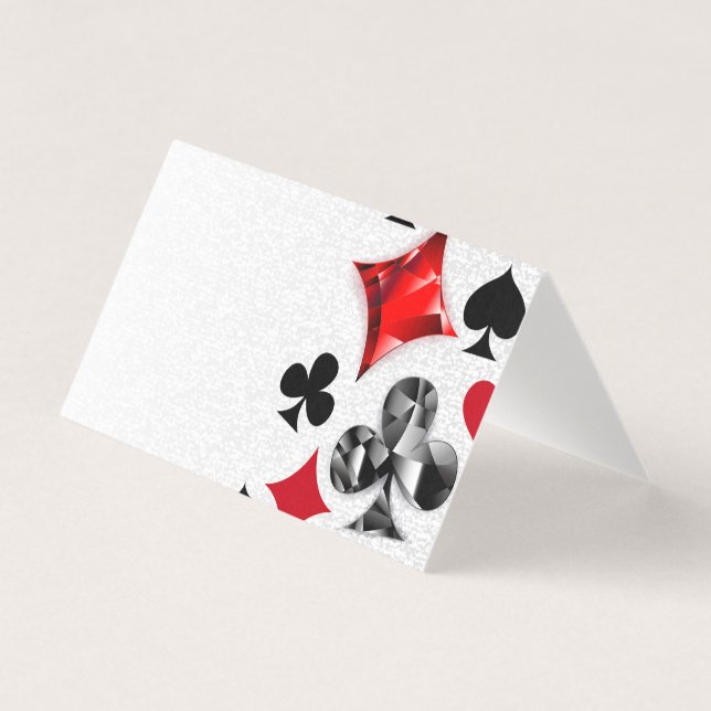 Poker Player Gambler Playing Card Suits Las Vegas (Front)