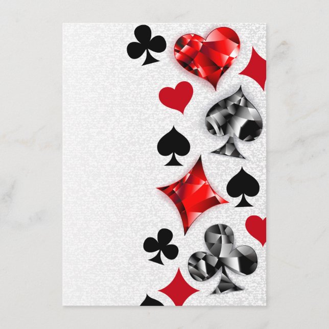 Poker Player Gambler Playing Card Suits Las Vegas (Front)