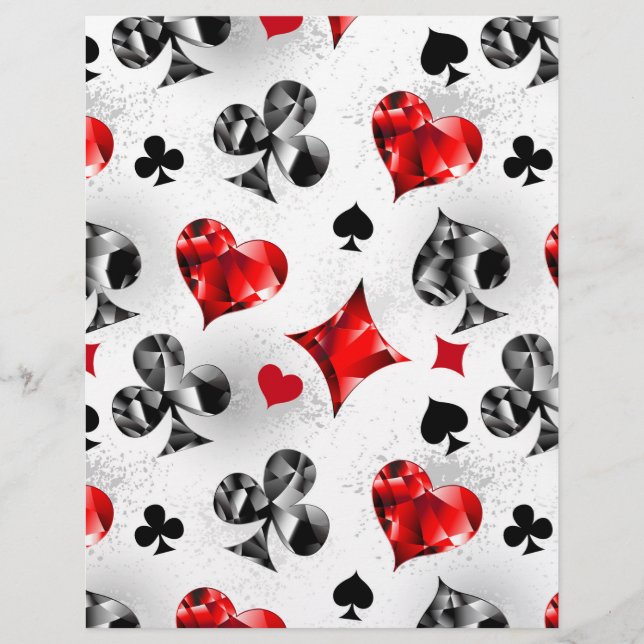 Poker Player Gambler Playing Card Suits Las Vegas (Front)