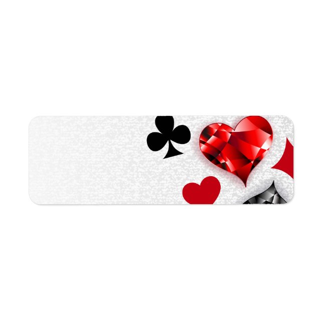Poker Player Gambler Playing Card Suits Las Vegas (Front)