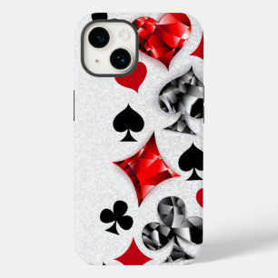 Poker Player Gambler Playing Card Suits Las Vegas Case-Mate iPhone 14 Case