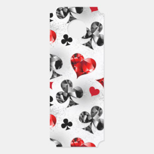 Poker Player Gambler Playing Card Suits Las Vegas Door Hanger