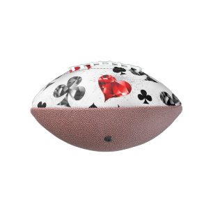 Poker Player Gambler Playing Card Suits Las Vegas Football