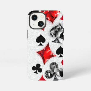 Poker Player Gambler Playing Card Suits Las Vegas iPhone 13 Mini Case