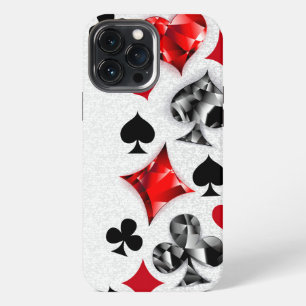 Poker Player Gambler Playing Card Suits Las Vegas iPhone 13 Pro Max Case