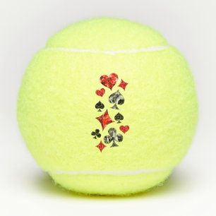 Poker Player Gambler Playing Card Suits Las Vegas Tennis Balls