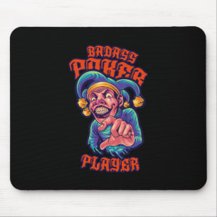 Poker Player Jester Casino Gambling Cards Gift Mouse Pad