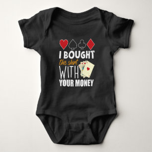 Poker Player Joke Casino Gambler Jackpot Baby Bodysuit