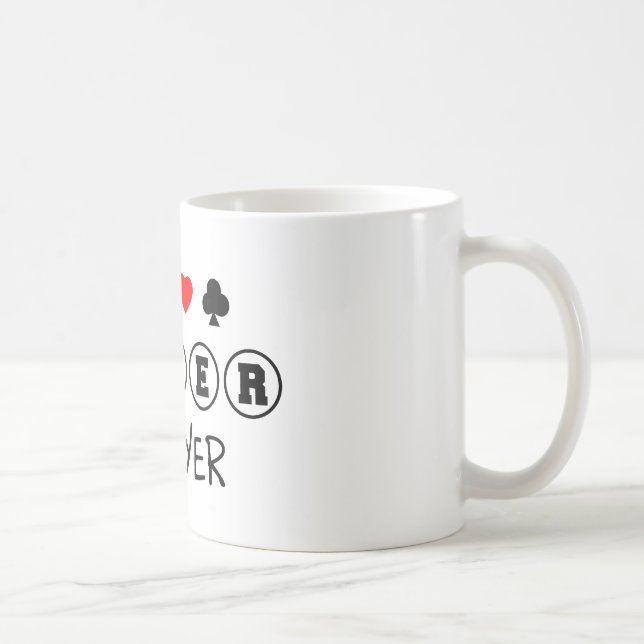 Poker Player Mug (Right)