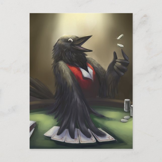 Poker player postcard (Front)