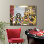 Poker playin dogs canvas print<br><div class="desc">Poker playin dogs Canvas art</div>