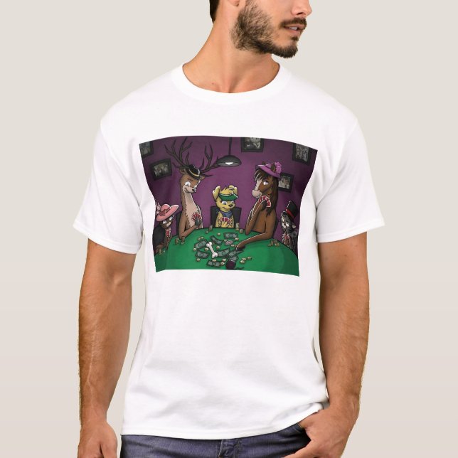 Poker Playing Animals Shirt (Front)