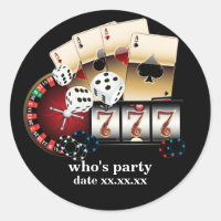 Poker Playing Card, casino, party stickers