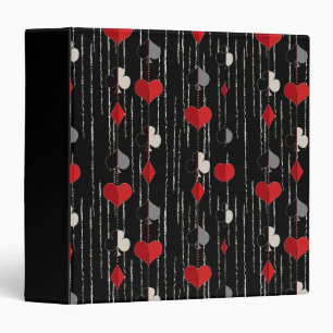 Poker playing card symbols. binder