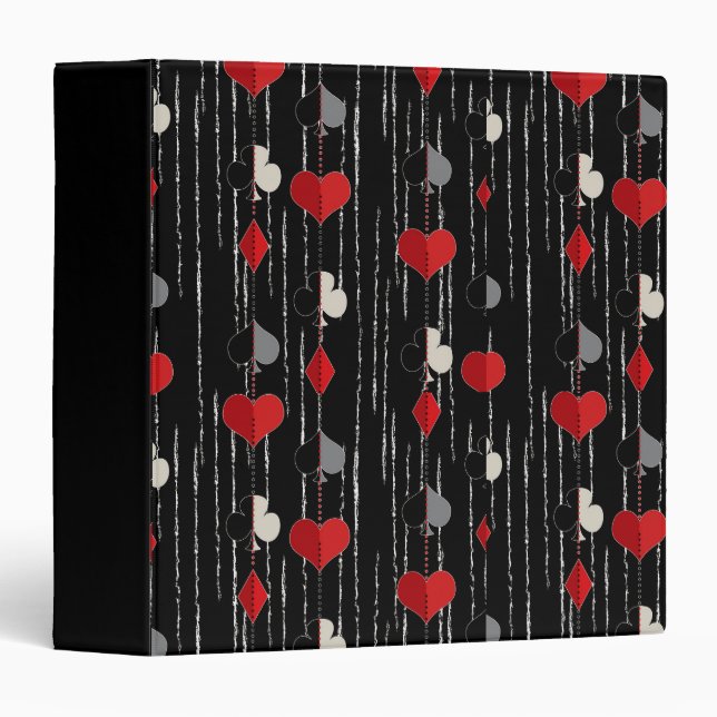 Poker playing card symbols. binder (Front/Spine)