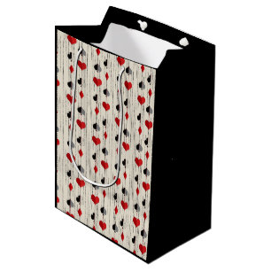 Poker Playing Card Symbols Medium Gift Bag
