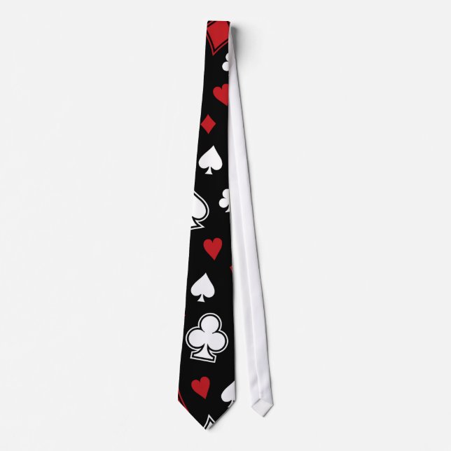 Poker Playing Cards Tie (Front)